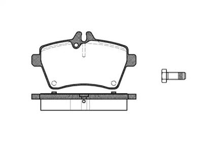 REMSA гальмівні колодки передн. MERCEDES W169 A-KLASA  04-  A170-A2