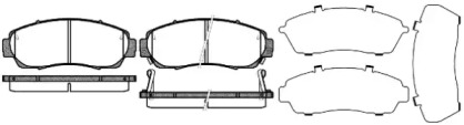 REMSA HONDA гальмів.колодки передн.CR-V 07-