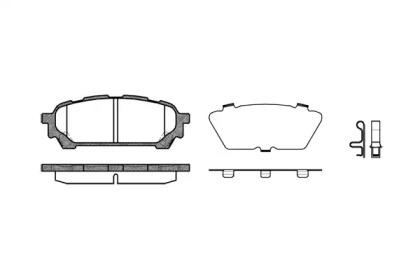 Колодка гальм. диск. SUBARU IMPREZA (GD, GG) задн. (вир-во REMSA)