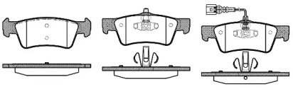 REMSA VW гальмівні колодки задн.Touareg 02-,T5 03-