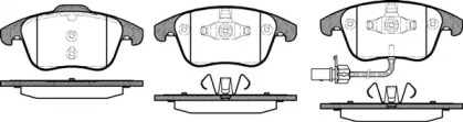 Колодка гальм. диск. SEAT ALHAMBRA 2010-; VW SHARAN 2010 - передн. (вир-во REMSA)