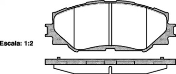 Колодка гальм. диск. TOYOTA AURIS, RAV 4 передн. (вир-во REMSA)