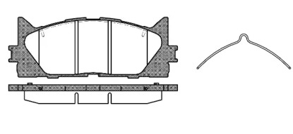 REMSA TOYOTA Тормозные колодки передн. Camry V40 06-