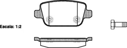 REMSA FORD Тормозные колодки задн.Focus II,Galaxy,Kuga,Mondeo,S-Max