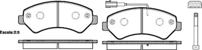 Колодка гальм. диск. CITROEN JUMPER 06-, FIAT DUCATO 06-, PEUGEOT BOXER 06- передн. (вир-во REMSA)