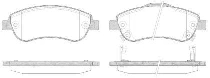 REMSA HONDA Тормозные колодки передн. CR-V III,IV 07-