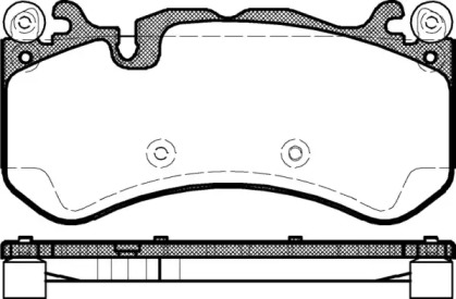 REMSA DB Гальм. колодки перед. C-CLASS (W204) C 63 AMG 08-14, E-CLASS (W212) E 63 AMG 09-15