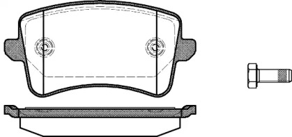 Колодка гальм. диск. AUDI A4 1.8-3.2 07-, A5 1.8-3.2 07-, Q5 2.0-3.2 08- задн. (вир-во REMSA)