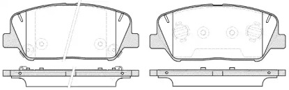 REMSA гальмівні колодки передн.Opel Corsa D,  PEUGEOT 1.6Hdi 09-