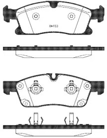 REMSA DB колодки гальм. передн. W166