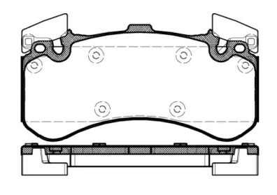 REMSA VW Колодки гальмівні передні .Audi A8 09-