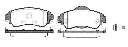 Колодка гальм. диск. CITROEN C4 1.4,1.6 HDI 09-, DS4 1.6HDI 2010 - передн. (вир-во REMSA)