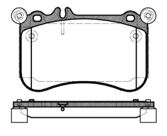 REMSA DB колодки гальм. передн. W212 4,6