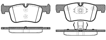Колодка гальм. диск. BMW 3(F30) 1.6 2.0 2011-, BMW 1 (F20) 2010- передн. (вир-во REMSA)
