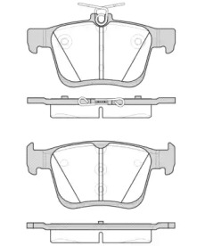 Колодка гальм. диск. VW GOLF VII 2.0 2013,AUDI A3 2012 задн. (вир-во REMSA)