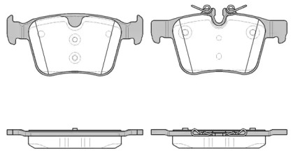 REMSA LANDROVER Колодки гальмівні задні  Discovery Sport 2,0-2,2 14-, Range Rover Evoque 2,0-2,2 11-