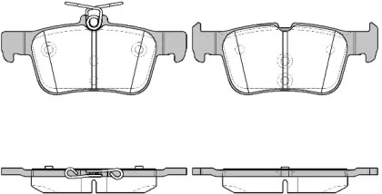 REMSA FORD Колодки гальмівні задні  Mondeo, Galaxy, S-Max, 14-