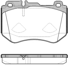 REMSA DB Колодки гальмівні передні  W205