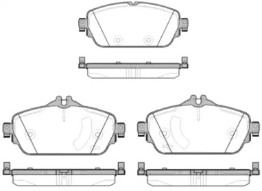 REMSA DB Комплект гальмівних колодок C-CLASS C 180 BlueTEC / d 14-18, E-CLASS (W213) E 200 16-