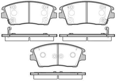 REMSA колодки торм. пер. HYUNDAI TUCSON 15-