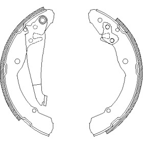 REMSA щоки гальмівні задн. VW Caddy 95-03 SKODA Octavia, Roomster SEAT