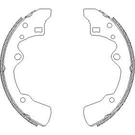 REMSA  Колодки гальмівні барабанні  MAZDA 323/626 -91