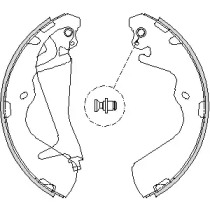 REMSA HYUNDAI Комплект гальмівних колодок GALLOPER II (JK-01) 2.5 TD 98-03, H-1 / STAREX (A1) 2.4 03-04