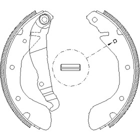 REMSA OPEL Щёки тормозные Astra,Corsa,Kadett E