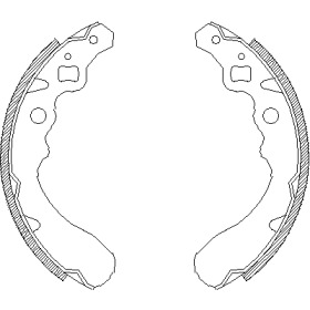 REMSA DAIHATSU  Колодки гальмівні барабанні CUORE L80 850 85-87 165x26