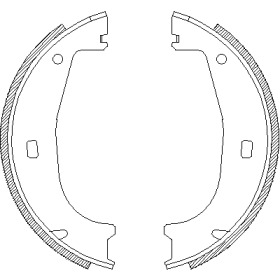 REMSA гальмівні колодки стояночног гальма BMW E36/Z3