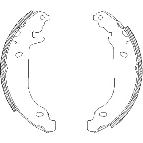 REMSA CITROEN  Колодки гальмівні барабанні XSARA 1.8 D