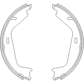 REMSA VOLVO Колодки гальмівні барабанні S60, S80,  V70, XC70,XC90 97-