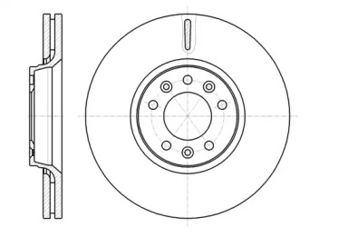 REMSA CITROEN гальмівний диск передн. Jumpy,C5 III 09- (304*28)