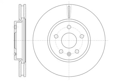 Диск гальмівний OPEL INSIGNIA 1.4-2.8V6 09 - передн. (вир-во REMSA)