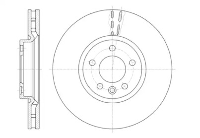 Диск гальмівний VW TRANSPORTER V 2.0 03-, MULTIVAN V 09- передн. (вир-во REMSA)