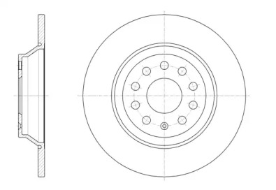 REMSA VW Диск гальмівний задн. Passat 14-, Golf, Tiguan