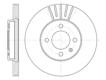 REMSA диск гальм. передн. вентил. (256*20) VW Golf,PassatSEAT