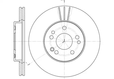 REMSA диск гальмівний перед. (вентил.) DB W124/201 (284*22)
