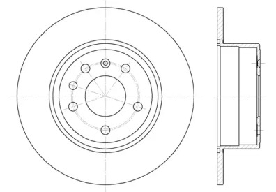 Диск гальмівний OPEL, SAAB, задн. (вир-во REMSA)