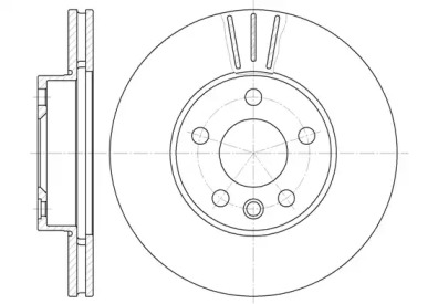 Диск гальмівний FORD, SEAT, VW, передн., вент. (вир-во REMSA)