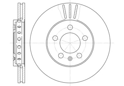 REMSA VW диск гальмівний вент.передн. 256mm Audi A3,Golf IV,Polo,Skoda Fabia,Octavia