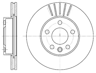 REMSA диск гальмівний перед. (вентил.) VW T4  (280*24)