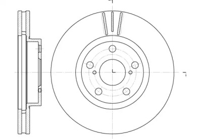 Диск гальмівний TOYOTA AVENSIS(T22), CORONA SALOON 97-06 передн. (вир-во Remsa)