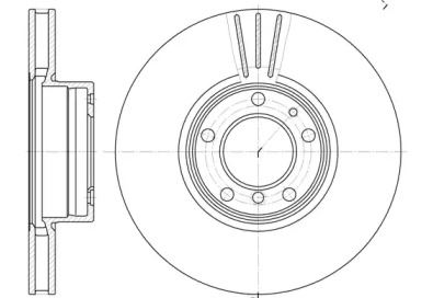 REMSA диск гальмівний передн. BMW E39 520d, 525i, 530d, 530i (324*28.4) 00-