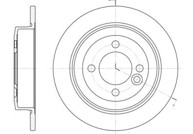 REMSA BMW гальмівний диск задн.Mini Coper,One 01-