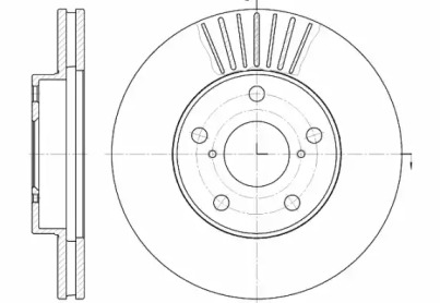 REMSA TOYOTA гальмівний диск передн.Rav 4 00-  (275*25)