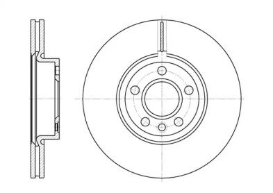 Диск гальмівний FORD GALAXY (WGR)(11/95-04/06) передн. (вир-во REMSA)