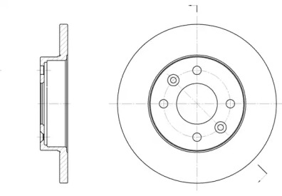 Диск гальмівний, 238mm