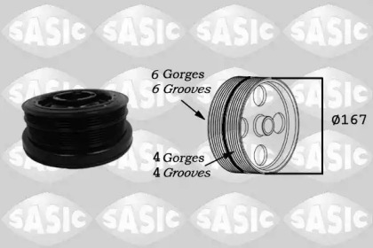 Шків ремня генератора BMW 3(E46,E90,E91,E92,E93)/5(E60,E61,E63,E64,E65,E66) 2002- (вир-во Sasic)