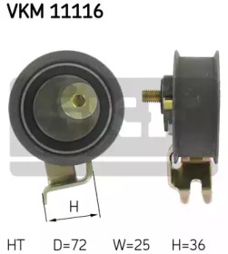 SKF VW ролик натягувача ременя SHARAN 1,8T 95-, Golf |V, Bora, SKODA Octavia, AUDI A3, A4